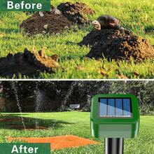 NetHong 4 Pcs Mole Rat Repellent Solar Ultrasonic Repeller Spike Garden Pest Deterrent - Black (square) - View 9