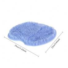 1pc Wall Mounted Bath Massage Pad, Non-Slip Shower Foot Scrubber Massager With Exfoliation Cushion - Improves Circulation And Cleans Feet - Bathroom Accessories Bathroom Wash Foot Mat Exfoliating Dead Skin Foot Brush Bathroom Decor Summer