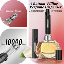 1pc Perfume Travel Refillable Bottle,Bottom-Filling Fragrances Perfumes Atomizer, Mini Cologne Dispenser, Portable Sprayer Pocket Size Perfume Contianer For Cruise Car Trip Purse Gift