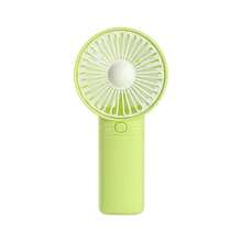 1 pieza Ventilador de mano mini unisex para pareja, alimentado por batería (Batería no incluida), ventilador portátil de enfriamiento de verano, con soporte, diseño minimalista de unicolor, adecuado para uso diario - Multicolor - Ver 10