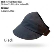 1pc Summer Women's Large Brim Empty Top Sun Hat, Foldable Quick Dry Summer Beach Women's Outdoor Hollow Top Widened Brim Baseball Cap Peaked Cap Beach Essential