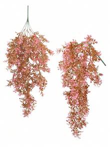 1PC/2PCS Artificial Suspension Plant Pink Series Plants Suitable For Wall Home Living Room Indoor And Outdoor Decoration