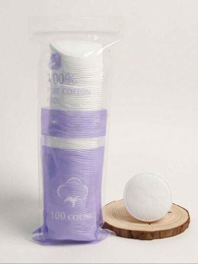 100/200片一次性化妆棉，圆形卸妆棉，成人超柔软洁面巾，一次性卸妆柔软清洁棉配件