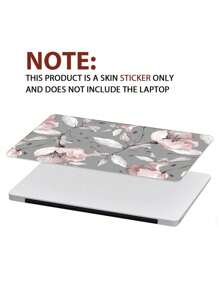 1PC Fresh And Simple Flowers Laptop Skin, Made Of High Quality Waterproof And Anti-Scratch Pvc Material, Suitable For Office Desk Tops, Student Desks And Travel Use, Adds Personalized Decor And Protects The Surface Of Your Laptop, Peel And Stick;Can Be Used For  Case