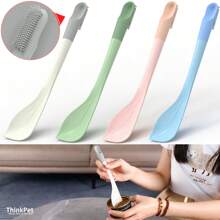 1Pc Unisex Pet Can Spoon, Cat Food Can Specific Spoon, Universal Spoon For Pet Canned Food Pet Can Spoon, Long Handled Spoon For Dog And Cat Food Mixing, Can Opener Spoon Multi-Angle Scraper Scoop Suitable For Canned Cat Food & Dry Kibble, Mixing, And Covering Canned Food, Including Can Opener, Pet Feeding Supplies Cat Necessities Puppy Keep Dog Things Dog Accessories Dog Stuff