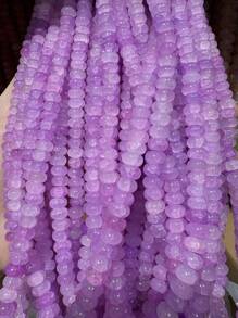 50/100pcs 5mm X 8mm Imitation Jade, Agate, Abacus Beads, Loose Beads, Wheel Beads, Spacer Beads For DIY Jewelry Making, Bracelets, Keychains, Necklaces, Crafts Decoration, Colorful Beads Material To Inspire Your Creative Designs