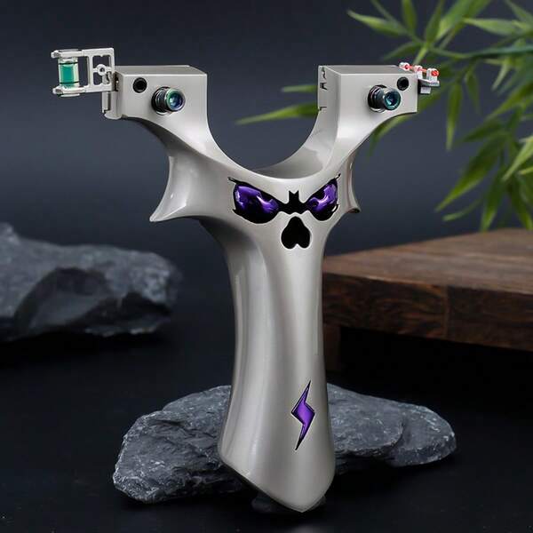 1pc High-Quality Outdoor Shooting Recurve Slingshot With 1 Spare Rubber Band, Hunting Fishing Slingshot, Suitable For Shooting Practice And Competition, Perfect Gift For Men And Women