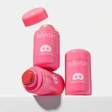 Julystar 1 支口袋腮红棒，自然提亮，双用，可用于脸颊和嘴唇，便携式化妆品 - 彩色 - 查看 11