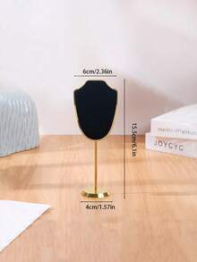 TONVIC 1件/2件裝迷你高級金屬與微纖維天鵝絨可拆卸珠寶展示架，適用於項鍊、吊墜、耳環，金屬圓細桿支架，適合櫃檯展示、攝影、派對、婚禮 - 彩色 - 查看 16