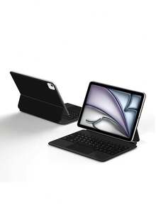 Arabic Keyboard Protective Case Compatible With Ipad Air 11/13 Inch M3/2025/A16 (10th Gen/10th Gen), And Folio Keyboard Protective Case Compatible With Ipad Pro 11/12.9 Inch/13 Inch M4/M2 (6th Gen/5th Gen/4th Gen), Support Smart Wireless Multi-Touch, Backlit And Magnetic Adsorption Functions, Black - Black-arabic - View 11