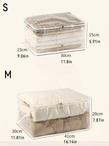 Large Storage Bag Quilt Storage Bag Household Transparent Large Capacity Clothing Sorting Bag Dustproof And Moisture Proof Handheld Storage Bag For Closet Organizer For Bedroom For Back To School Clothing Storage Box Closet Storage Containers Organizer Storage Bins Home For Blankets Beddings Comforter Pillow Toys Home Essentials Back To School Essentials Bag For School School Accessories School Stuff