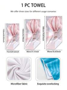 Custom Photo Beach Towel - Personalized, Quick-Dry Polyester Bath And Pool Towel, Beach Towel - The Perfect Vacation Gift, Customized Beach Towel. Summer Holiday - Multicolor - View 4