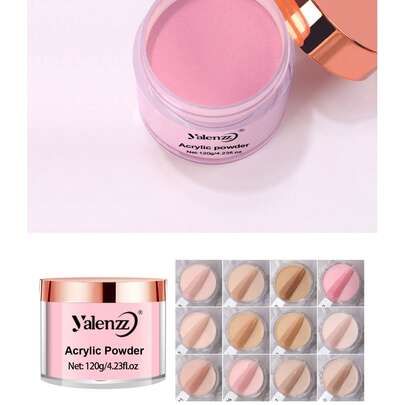 Acrylic Powder, 120g/4.23oz Acrylic Powder Large Capacity Professional Acrylic Nail Powder For Nail Acrylic Extension, Nail Carving, Long-Lasting, No Nail Lamp Needed.Acrylic Press On Nails