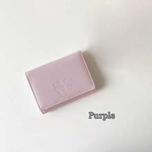 新款ins风小熊钱包简约柔和配色清新韩版多功能短款钱包学生卡包