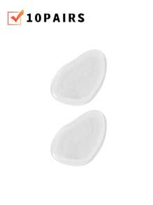 5 paires de coussins de protection en gel de silicone pour l'avant-pied, coussins de massage antidérapants et épaissis