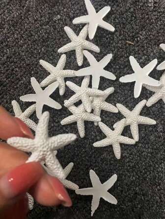 5/10/20pcs Resin Starfish Decorative Holiday Hangers, 1.18 Inches - Suitable For Weddings, Festivals, Home Crafts, Aquarium Decorations, Parties, Home Decorations And Accessories Birthday Graduation Gifts