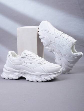 Casual Sports Sneakers For Men, Fashion Comfortable Breathable Couple Style Leather Shoes, Lightweight Versatile, New Bestselling Model For 2025