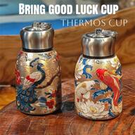 New Retro Chinese Style Stainless Steel Cup With Handle, Portable Tumbler For Car/Office, Heat-Preserving