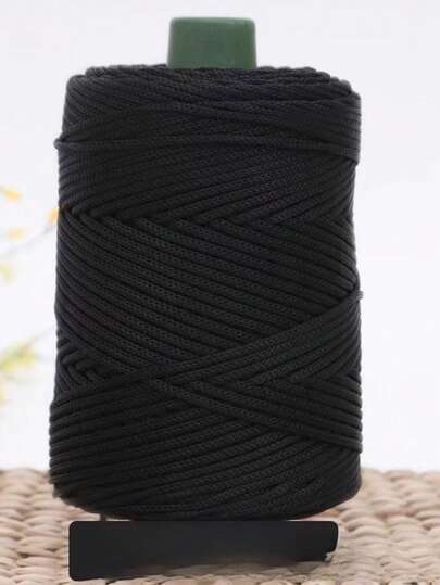 Cuerda trenzada hueca decorativa de fibra de polipropileno de 3 mm en colores, accesorio de bricolaje para bolsas, cinturones y manualidades