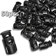 20/30/40/50/100 Stück Einzelloch Kunststoff Kordelstopper, elastische Schnürsenkel Stopper, Kordelstopper Schnallen, elastische Kordel Handschuh Stopper, Kapuzen Clips