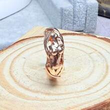 1pc Vintage Style Men's Ring With Nude Woman Design - Zinc Alloy, Antique Silver Plated