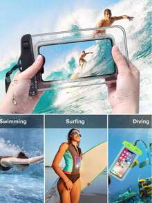 1pc Waterproof Phone Pouch, Fits 15 14 13 12 11 Pro Max & Models Under 7 Inches - Multicolor - View 4