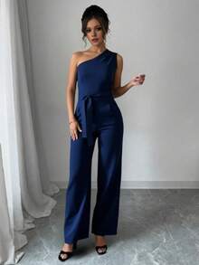TAILORED OVERALLS - 藏蓝色 - 查看 1