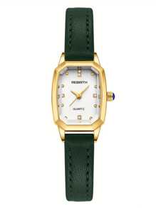 1 pieza Reloj de mujer de estilo minimalista casual con correa, versátil para uso diario