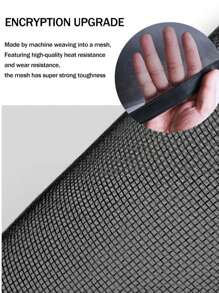 1 Pieza, Pantalla de ventana con cremallera en forma de U, mosquiteras autoadhesivas y reutilizables para ventanas, pantallas antimosquitos para ventanas, tul, lavable en verano, malla, mosquiteras para ventanas de malla de tul invisible de fibra de vidrio contra mosquitos y moscas, cortina anti-gato, que evita que las mascotas entren y salgan