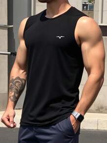 Customized Loose Breathable Lightweight Casual Tank Top For Men, Spring/Summer, Loose, Casual, Vacation, Outdoor, Festivals, Photo Customization, Personalized Graphics, Personalized Photo Customization, Men's Tank Top Spring/Summer, Upload Your Photo/Couple/Loved Ones/Pets/Friends/Landscape