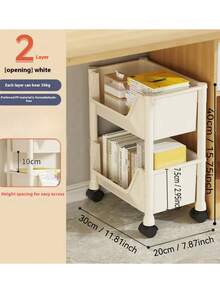 1pc Movable Floor Standing Storage Rack, Children's Toy & Snack Organizer - Multicolor - View 14