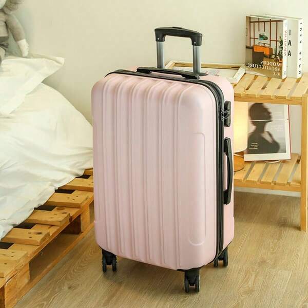 24-Inch Spinner Travel Suitcase With Combination Lock, For Men/Women