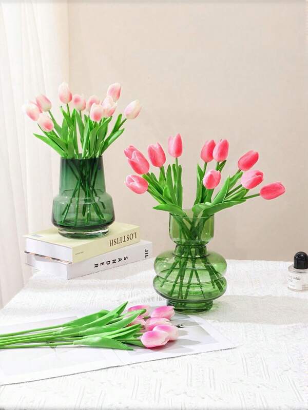10 Stück künstliche Tulpenblumen, Heimdekoration für Restaurant, Wohnzimmer, Schlafzimmer