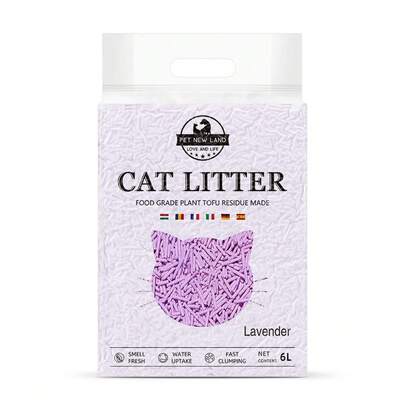 DDCAQIOUA Tofu Cat Litter, Odorless & Natural Flushable Loose Agglomerated Tofu Cat Litter, Deodorizing Scented Cat Litter, Pet Cleaning Products,Gatti,Lettiera Per Gatti
