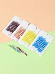 10/30/60 Pieces Interdental Brushes With Box, 0.6mm, 0.7mm, 0.8mm, Teeth Cleaning Tools, Oral Hygiene Interdental Brushes, Toothpick Cleaner For Detail Cleaning - Multicolor - View 6