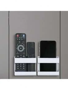 1pc Wall Hanging Storage Bracket Central Gateway Storage Bracket Remote Control Multi-Mode Gateway Fixed Support Storage Bracket Is Suitable For Living Room And Bedroom - Multicolor - View 1