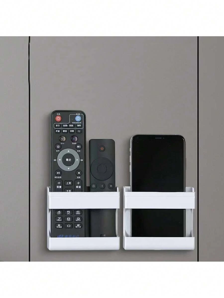 1pc Wall Hanging Storage Bracket Central Gateway Storage Bracket Remote Control Multi-Mode Gateway Fixed Support Storage Bracket Is Suitable For Living Room And Bedroom - Multicolor - View 1