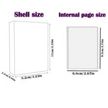1 pezzo Mini album fotografico decorativo con forma a cuore cavo, in grado di contenere 32 foto, adatto per il ritorno a scuola, forniture scolastiche
