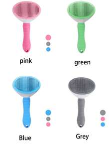 1PC,Self-Cleaning Pet Brush - For Dogs/Cats/Bunnies, Removes Loose Hair Instantly, Massaging Grooming Tool & Perfect Gift For Pet Lovers