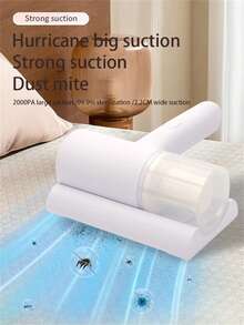 1 件除螨器、手持式吸尘器、清洁掸子、脱毛器、无线手持式吸尘器、有效清洁床、沙发、宠物毛发和地毯、清洁用品 - 彩色 - 查看 2