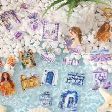100 pièces Autocollants vintage à thème animal de compagnie pour scrapbooking, autocollants imperméables, fournitures scolaires, rentrée scolaire