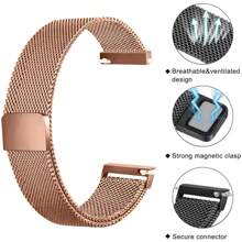 CTPOR 1 pieza Banda de reloj deportivo de malla de metal compatible con para hombres y mujeres, adecuada para Banda de reloj de 18mm, 20mm, 22mm, compatible con Series, Rosa, Plata, Negro, modelos múltiples, de acero inoxidable resistente al óxido, apta para todas las tallas de muñeca, reemplazable, regalo