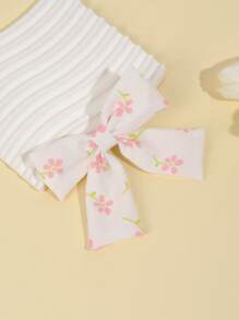 3 pezzi/confezione Fermagli per capelli in tessuto con fiocco carino + Elastici per capelli + mollette farfalla per capelli, set di accessori per capelli per bambini, per la primavera/estate