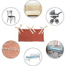 Organizador   de , bolsa de almacenamiento para cama Caddy, 2 bolsillos, colgante para cabecera de cama, bolsa de juguetes - conejo - Ver 11
