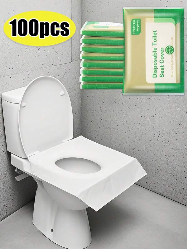 Husă de toaletă de unică folosință, din hârtie, portabilă, pentru antrenament la olita pentru adulți și copii, accesorii esențiale pentru călătorii, excursii cu avionul, camping, hotel, înapoi la școală, geantă de toaletă, geantă de toaletă, geantă de voiaj, depozitare machiaj, geantă de plajă, articole esențiale pentru vacanță, rechizite școlare, articole esențiale de călătorie pentru femei, pentru cămin universitar, baie, accesorii de călătorie, articole obligatorii pentru călătorii, accesorii pentru școala de vară, lucruri esențiale pentru înapoi la școală