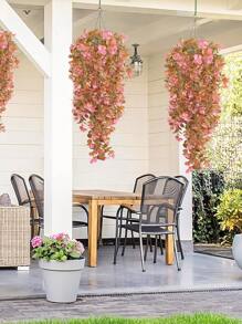 1PC/2PCS Artificial Suspension Plant Pink Series Plants Suitable For Wall Home Living Room Indoor And Outdoor Decoration