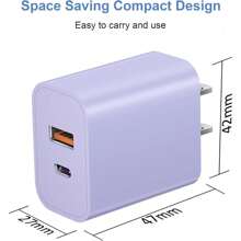 Adaptador de carga rápida de 20W con cable USB-C de 10 pies, compatible con iPhone 16/16 Pro/16 Pro Max/16 Plus/16 5/15 Pro Max y teléfonos Android, adecuado para carga múltiple de personas, carga de múltiples dispositivos, necesidades de carga en el hogar y cargador de escritorio de oficina