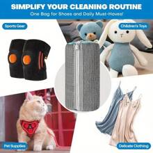 1 Pack Reusable Plastic Shoe Cleaning Bag, Laundry Bag - Sports Shoe Cleaning Kit, No Electricity Or Battery Required To Remove Stains