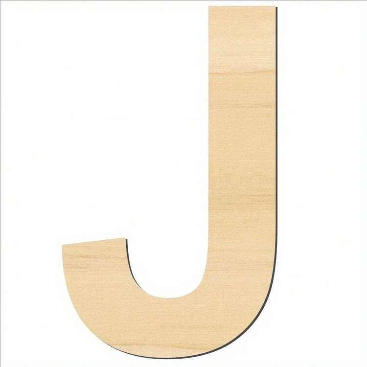 1 个 30 厘米/11.8 英寸未完成木制字母，26 个可选字母，空白木制字母标志，适用于绘画、工艺品和家居墙面装饰 - 彩色 - 查看 19