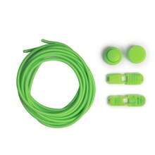 1 对纯色松紧带鞋带，3 毫米橡胶鞋带，无系带设计